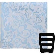 Paisley Pocket Squares for Men, Chic Mens Handkerchiefs with Men's Pocket Square Holder for Prom Party Business