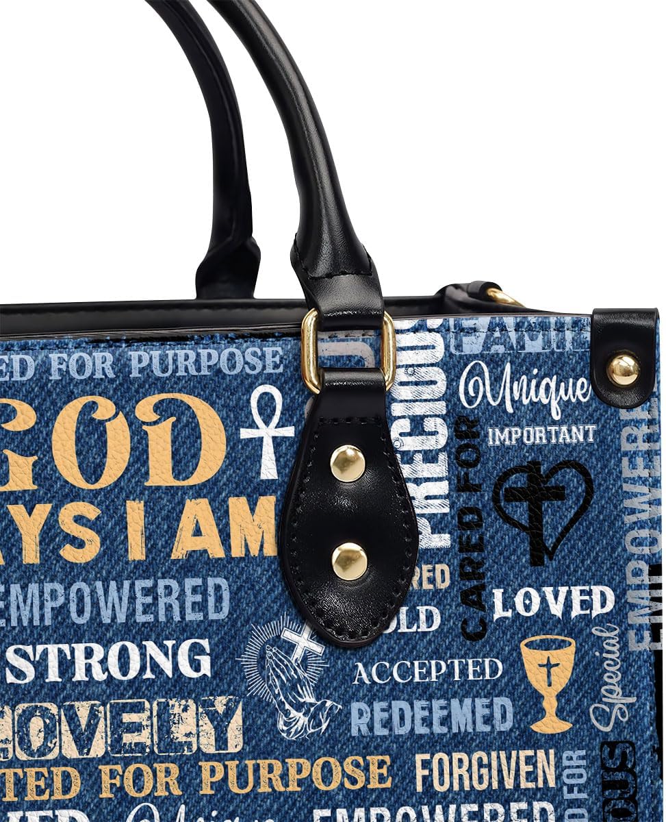 Jesuspirit Leather Handbags - Bible Bags, Religious Bag - Christian Gifts For Women - Christmas Gift For Mom, Grandma - Image 5