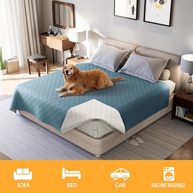 Foto 6 de 7 de SHUOJIA Manta Impermeable Perro, Funda De Sofá Grande Antideslizante