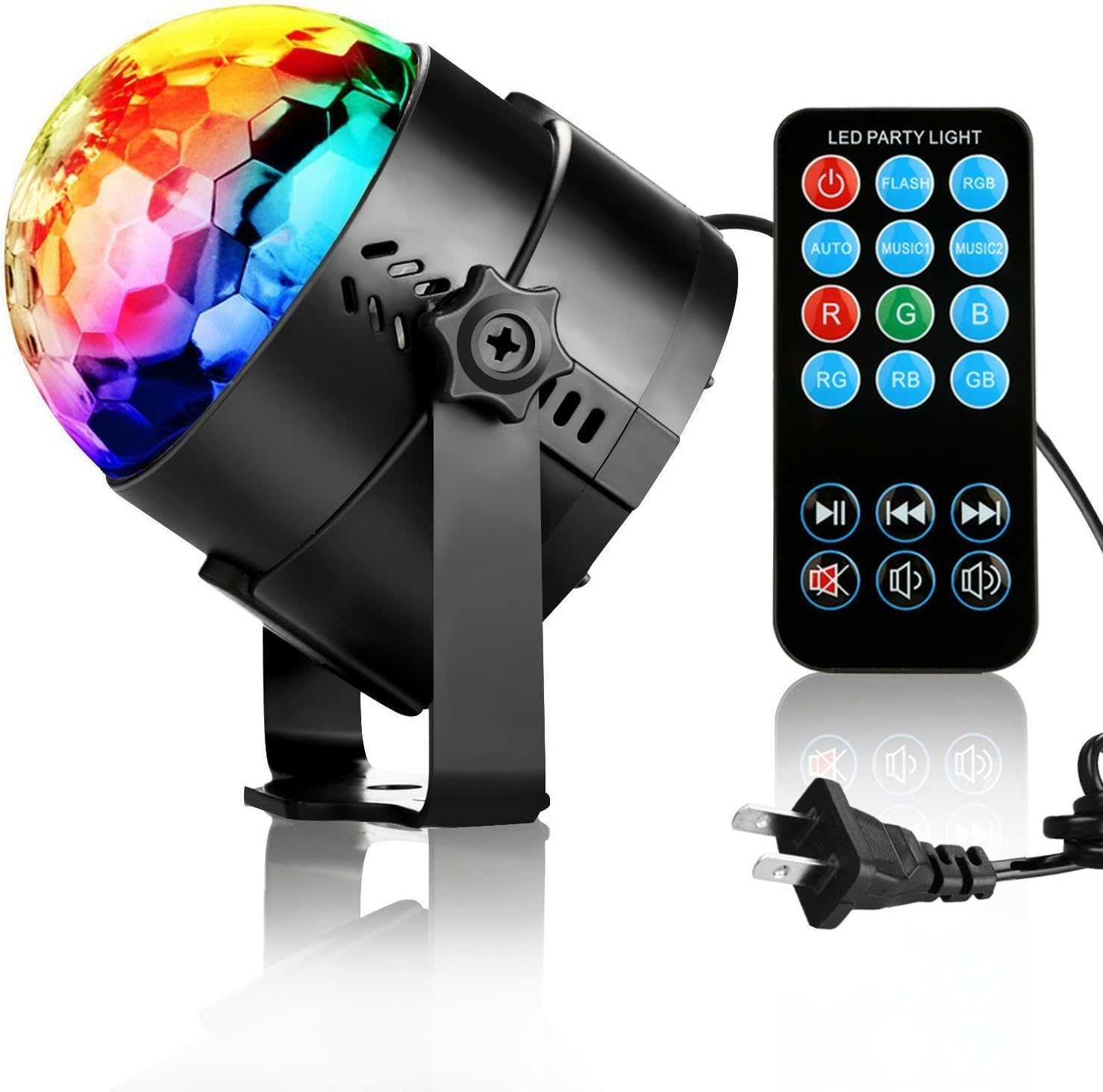 Disco Ball Disco Lights Party Lights Music Activated Lightshow Kids Karaoke Disco Light LED Party Suppliers for Home Room Dance Decorations Birthday DJ Wedding Club Night Lights