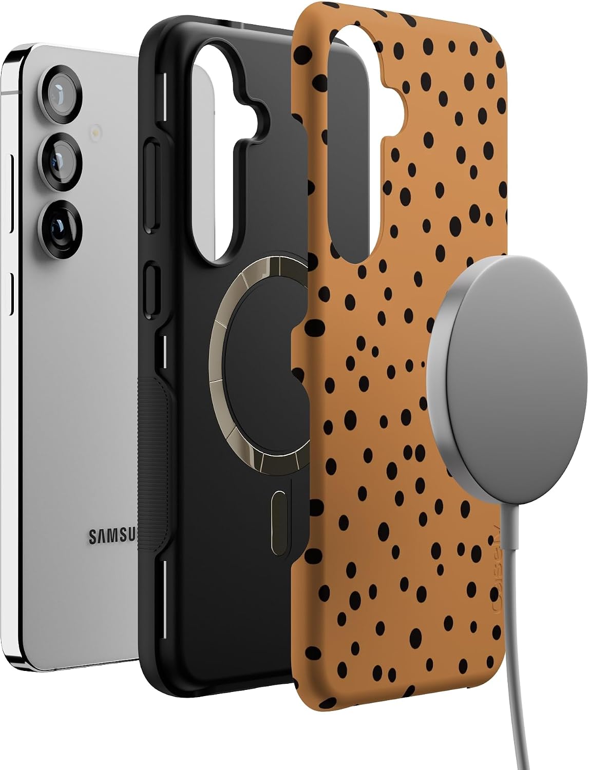 Casely Galaxy S25 Plus Case | Spot On | Dotted Animal Print | Bold Protective Design | Compatible with MagSafe