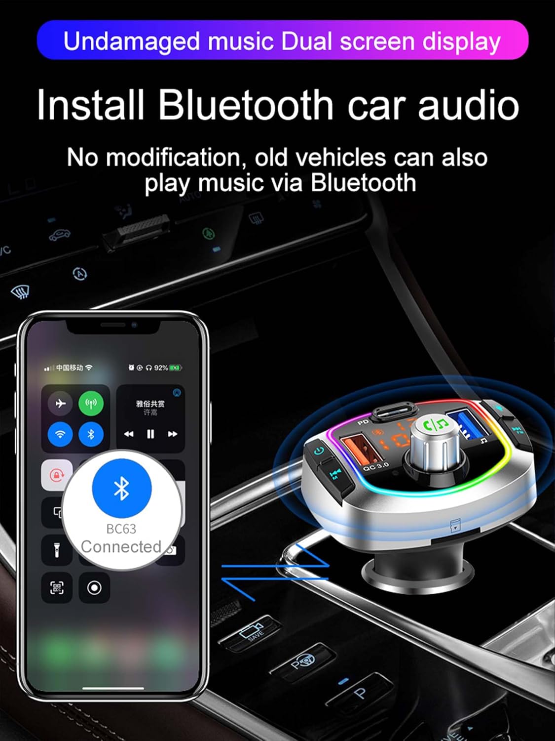 SmartDrive GPS Speedometer & Bluetooth FM Transmitter – Ultimate Car Companion