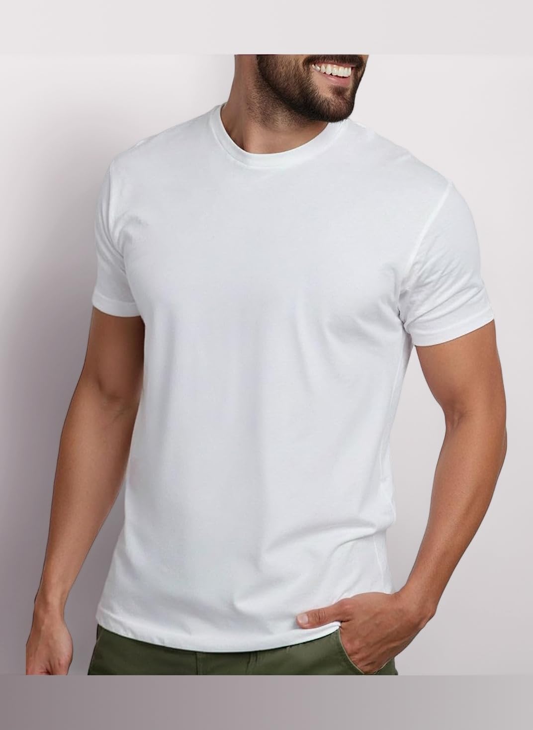 Men's Plain Tees Contemporary Athleisure (Pack of 1)