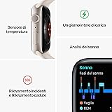 Apple Watch Series 8 (GPS, 41MM) Boîtier en Aluminium lumière stellaire avec Bracelet Sport lumière stellaire, Regular(Reconditionné) - 5