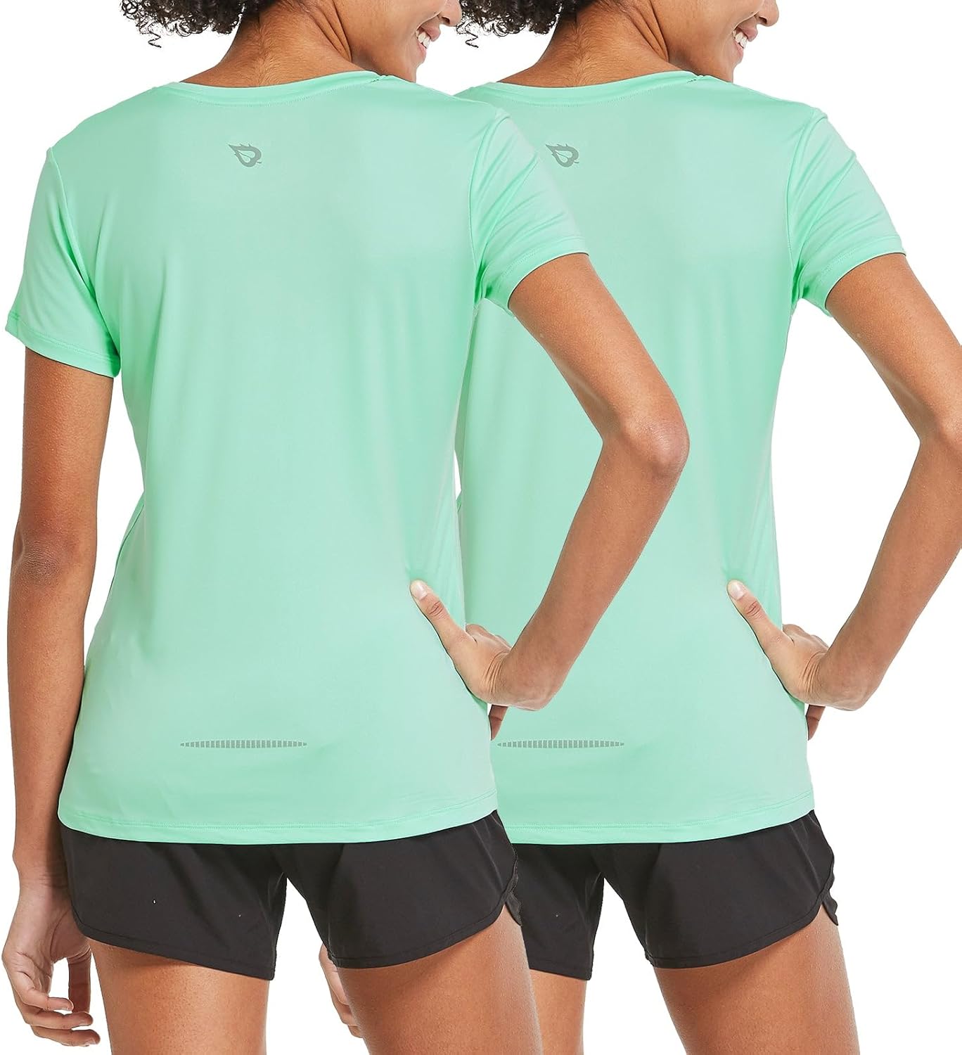 baleaf Women's Short Sleeve Running Workout Shirts Athletic Tops Lightweight Quick Dry Training Yoga Crewneck