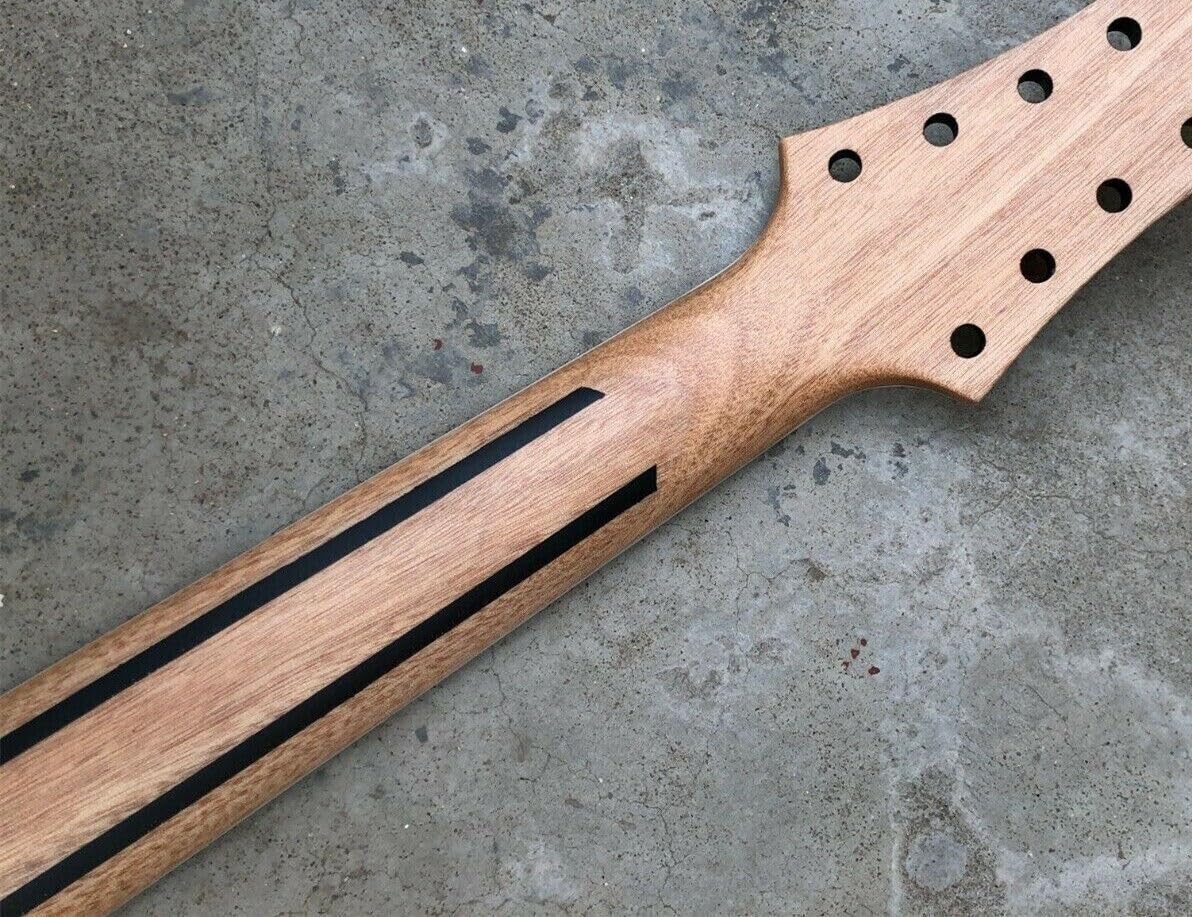 Manico for chitarra a 8 corde 24 tasti, tastiera in legno di mogano tecnico, 25,5 pollici fai da te