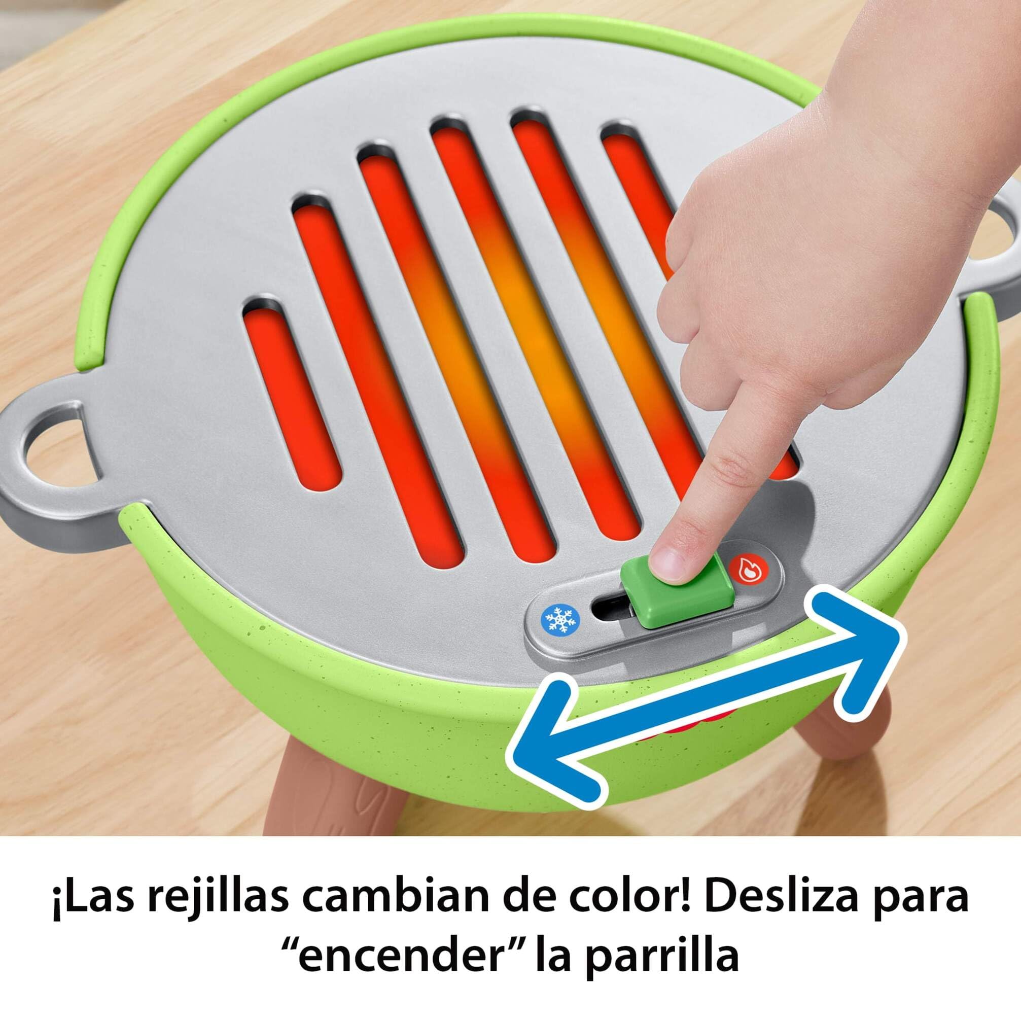 Fisher-Price Barbacoa de Actividades del Bosque de la Amistad Juguete para niños pequeños, Conjunto de 14 Piezas con temática de Comida para Juego de imitación, a Partir de 2 años, JLB82