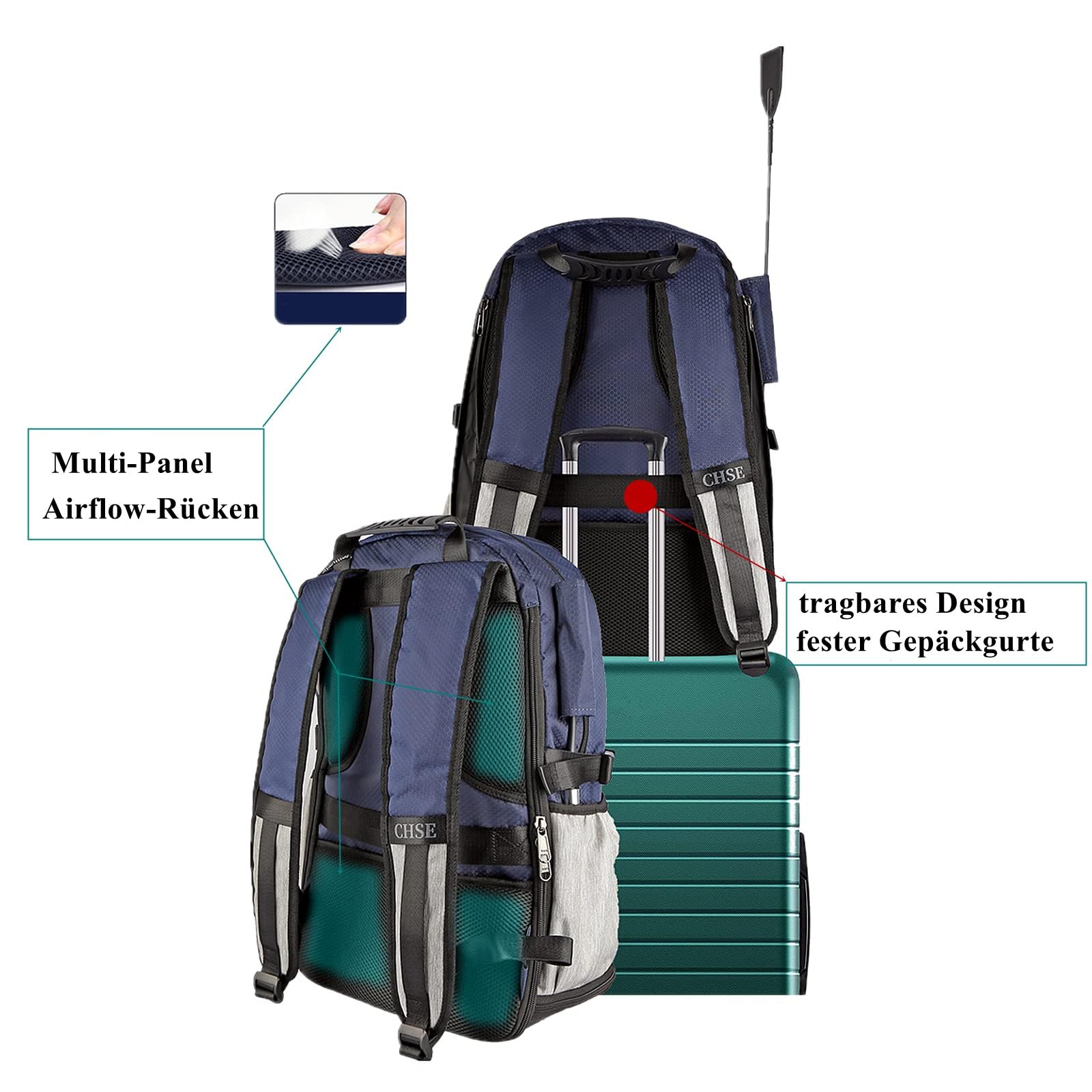 Sport Tent Professionelle Reitsport Stiefeltasche Reitstiefelrucksack Reitstiefeltasche Oxford Kombitasche wasserdichte Große Reittasche für Helm Stiefel