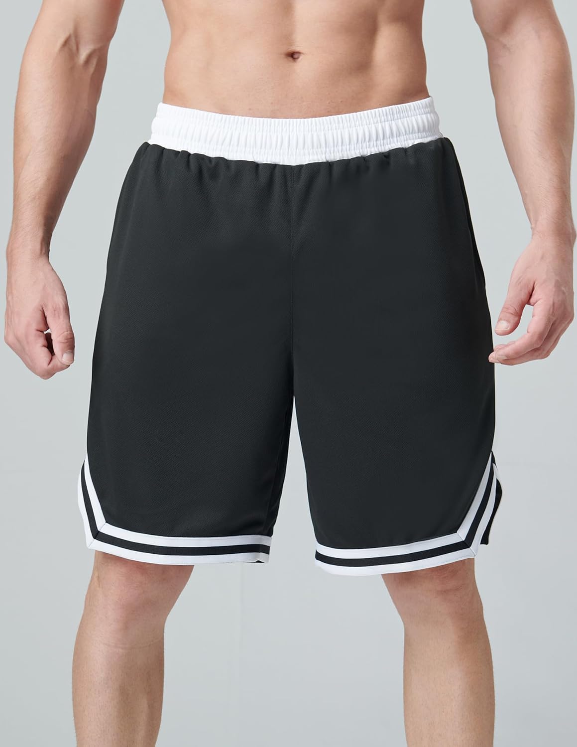 Liberty Imports 5 Pack Men's Quick Dry Athletic Basketball Shorts 9" Inseam with Pockets, Activewear for Workout Gym Running - Image 2