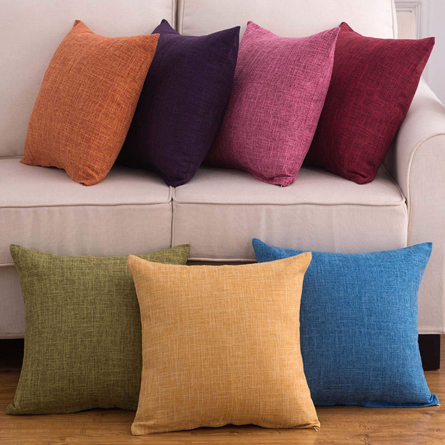 ILiemao Fundas De Cojín 50x70 Cm Y 45x45 Cm – Pana Suave, Cremallera Oculta, Lavables, Modernas Para Sofá, Dormitorio Y Salón (Set 2, S7)