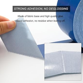 WELSTIK Professional Grade Duct Tape, Waterproof Duct Cloth Fabric,Duct Tape for Photographers,Repairs, DIY, Crafts, Indoor Outdoor Use (2 Inch X 45 Yards, Blue)