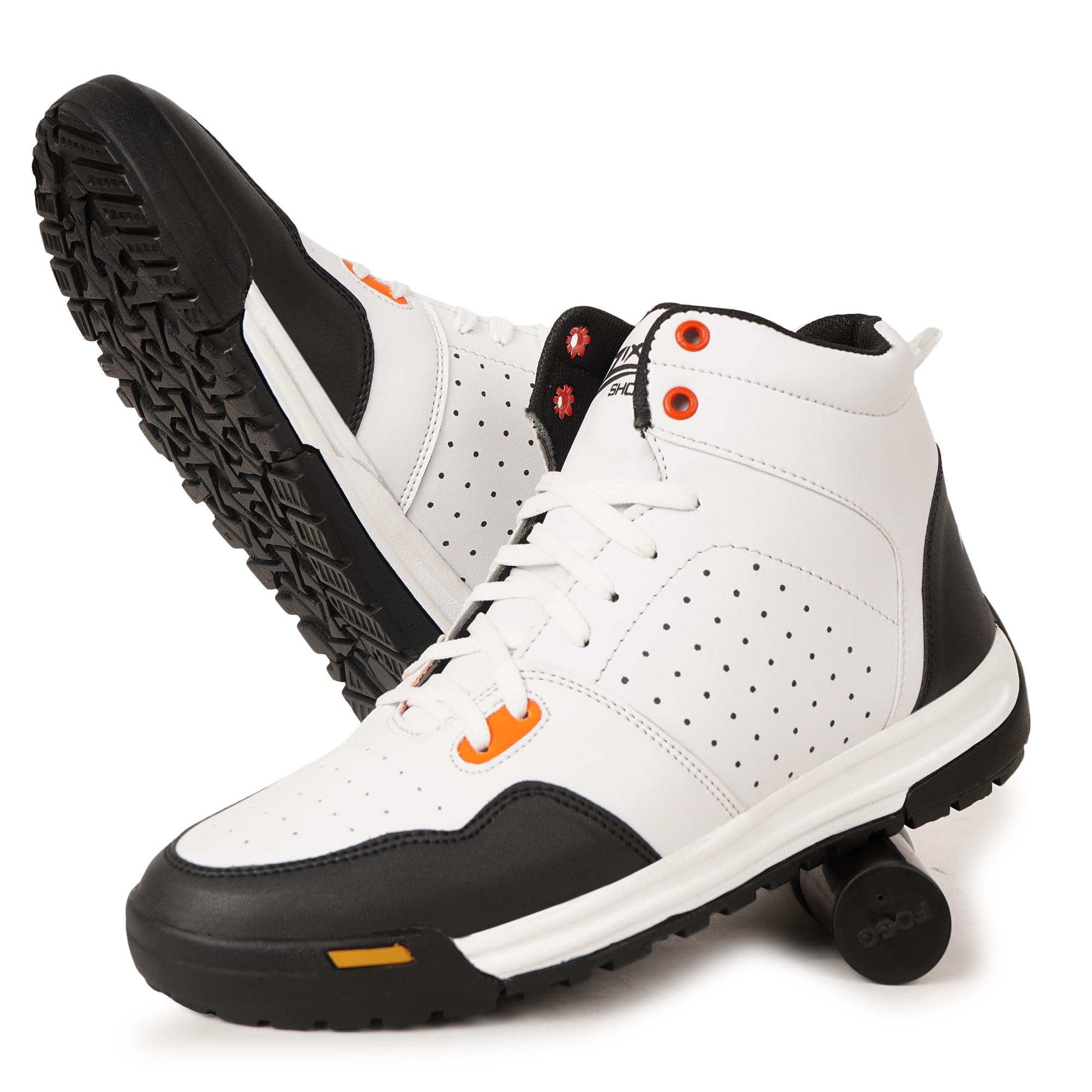Zixer Woodlend Bike Riding Tracking Stylish Latest Jungle High Ankle Boots for Boys High Tops for Men White (B0CJP843X2) Amazon Price History, Amazon Price Tracker