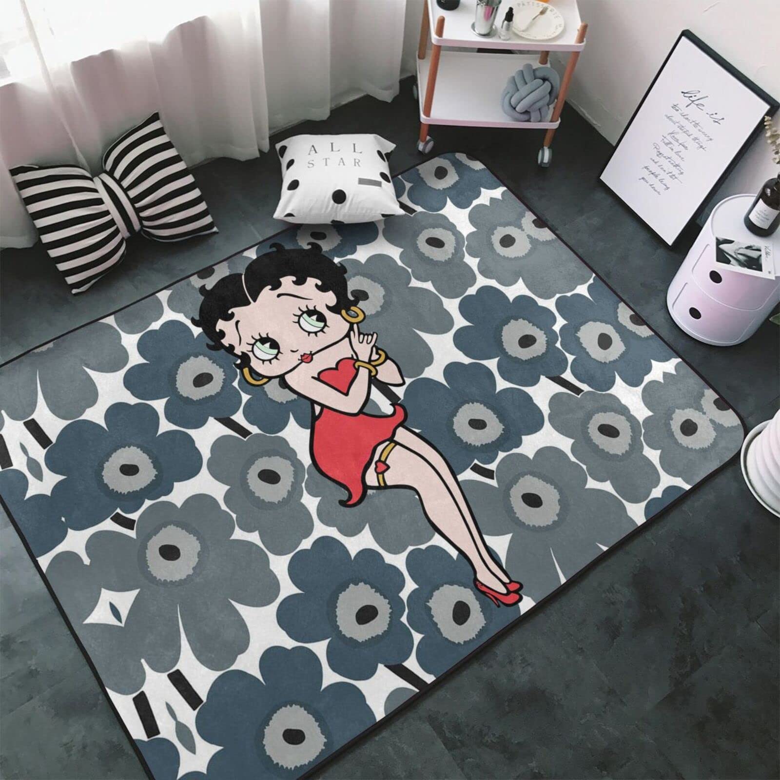 ベティちゃん ベティブープ(20) カーペット 長方形 防ダニ 抗菌 防臭