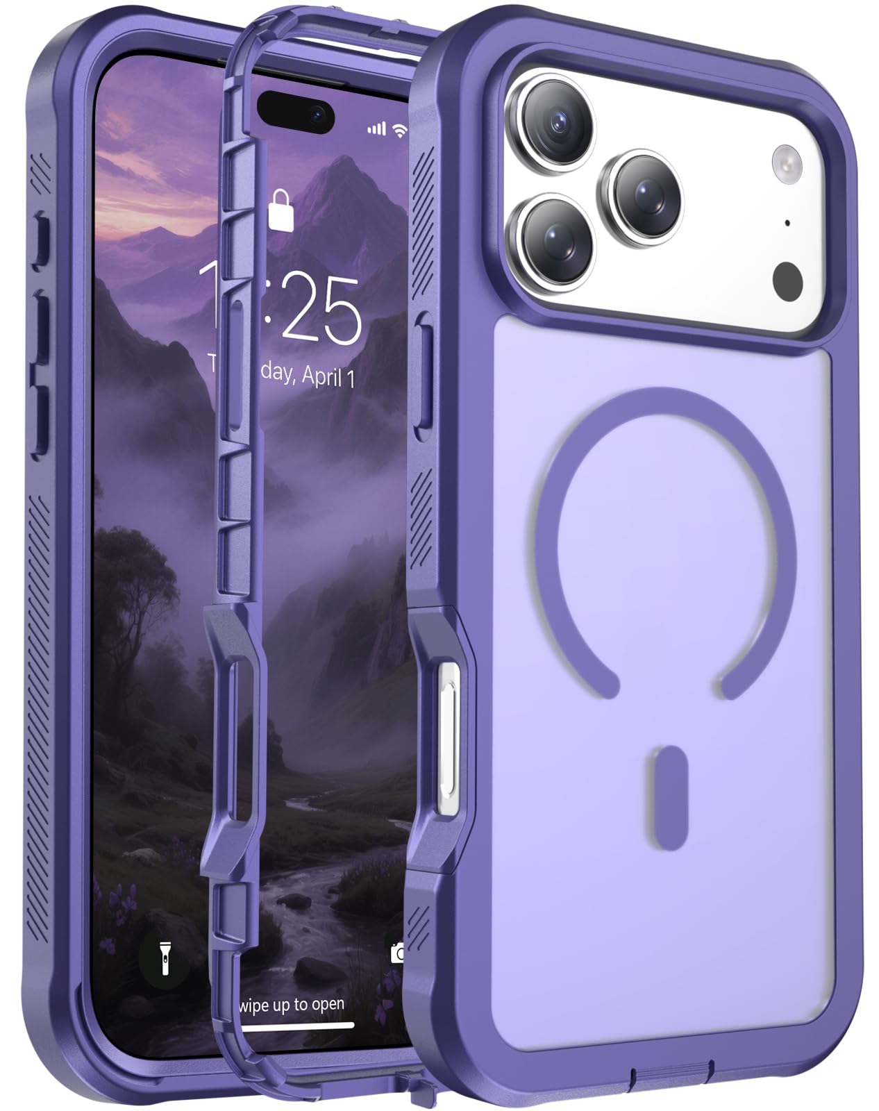 Magnetic for iPhone 18 Pro Max Case/iPhone 17 Pro Max Case Dark Purple
