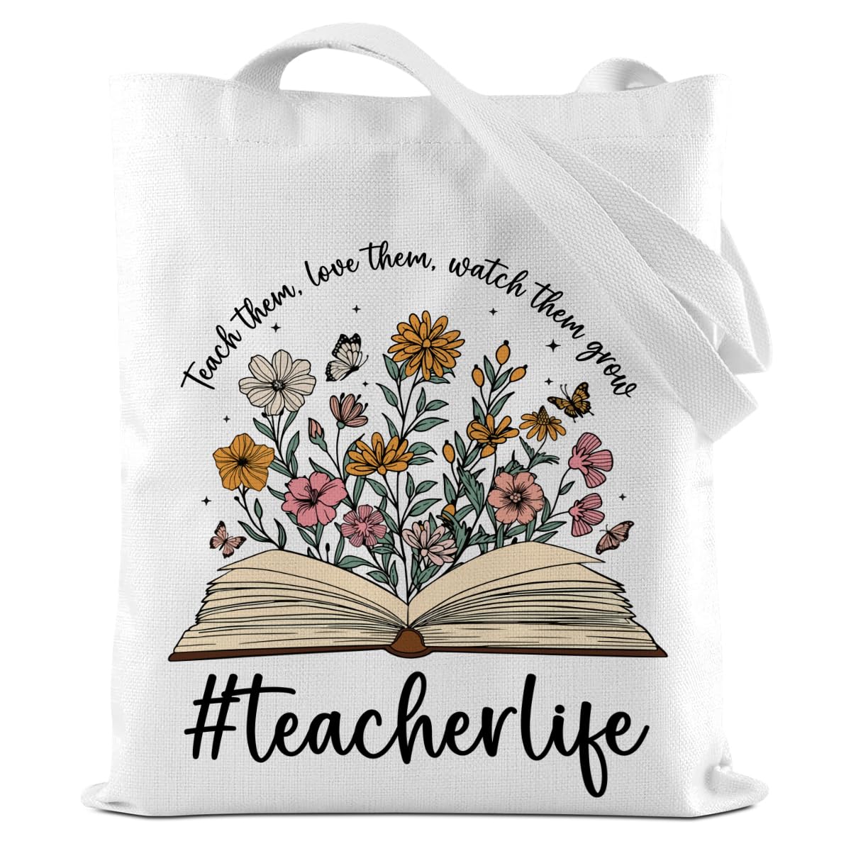 CFGBFDGH Turtle Gifts Shark Gifts Tote Bag, Hedgehog Horse Gifts for Women Girls, Animals Reusable Grocery Bag Shopping Bag