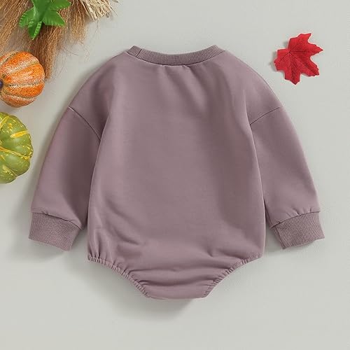 Miniatura 6 de Adobabirl Traje de Halloween para bebé, sudadera de fantasma, calabaza, mameluco, suéter de gran tamaño, lindo para otoño e invierno