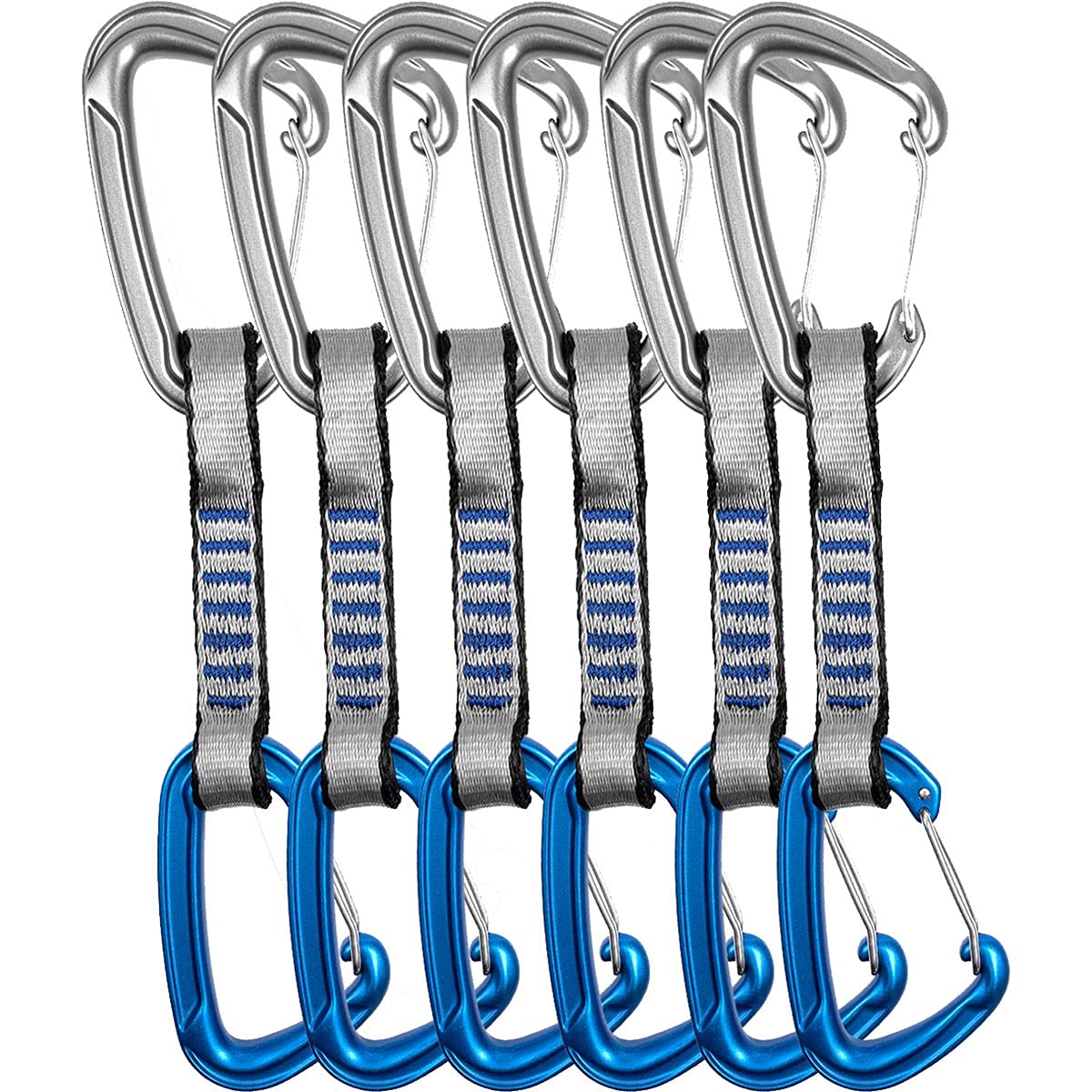 LACD Unisex – Erwachsene Quickdraw Start Wire Evo 6-er Pack Süßigkeiten & Lebensmittel für American Football-Fans, Blau-Grau, Uni