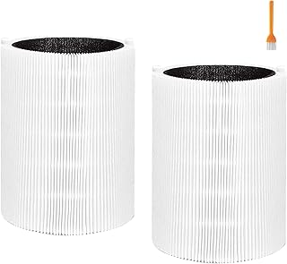 IZSOHHOME Replacement Filter for Blueair Blue Pure 411 Genuine,411+,411 Auto and MINI Air Purifiers, Package Include the 2 Particle and 2 Activated Carbon Filters