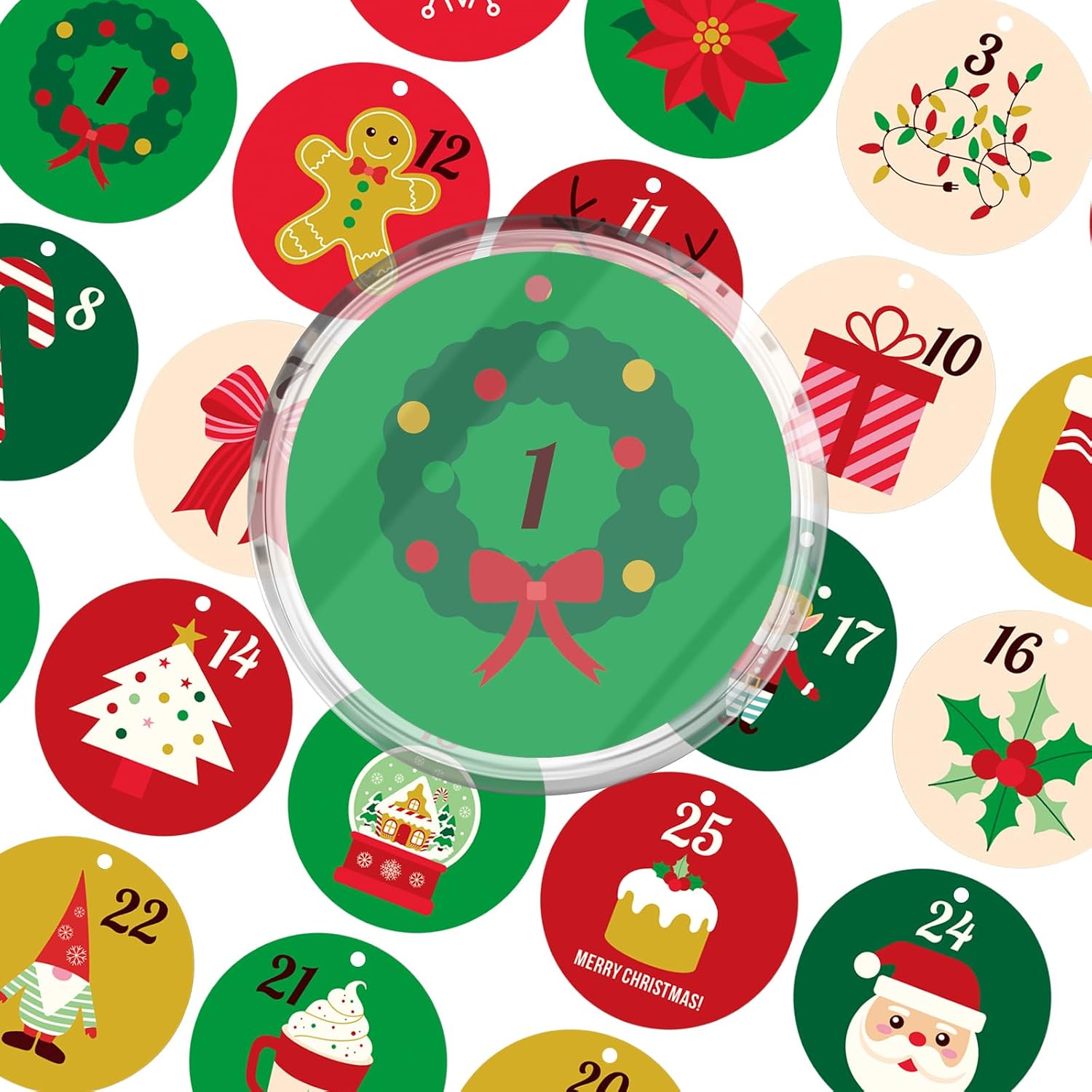 Acts Of Kindness Advent Ornaments for Kids – Emotional Support Advent Calendar with 24 Daily Kindness Activities, Christmas Countdown Cards for Ages 5–12, Fun Family Holiday Tradition