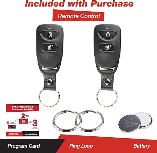 Miniatura 2 de KeylessOption Llavero remoto de entrada sin llave para Hyundai Tucson OSLOKA-320T (paquete de 2)