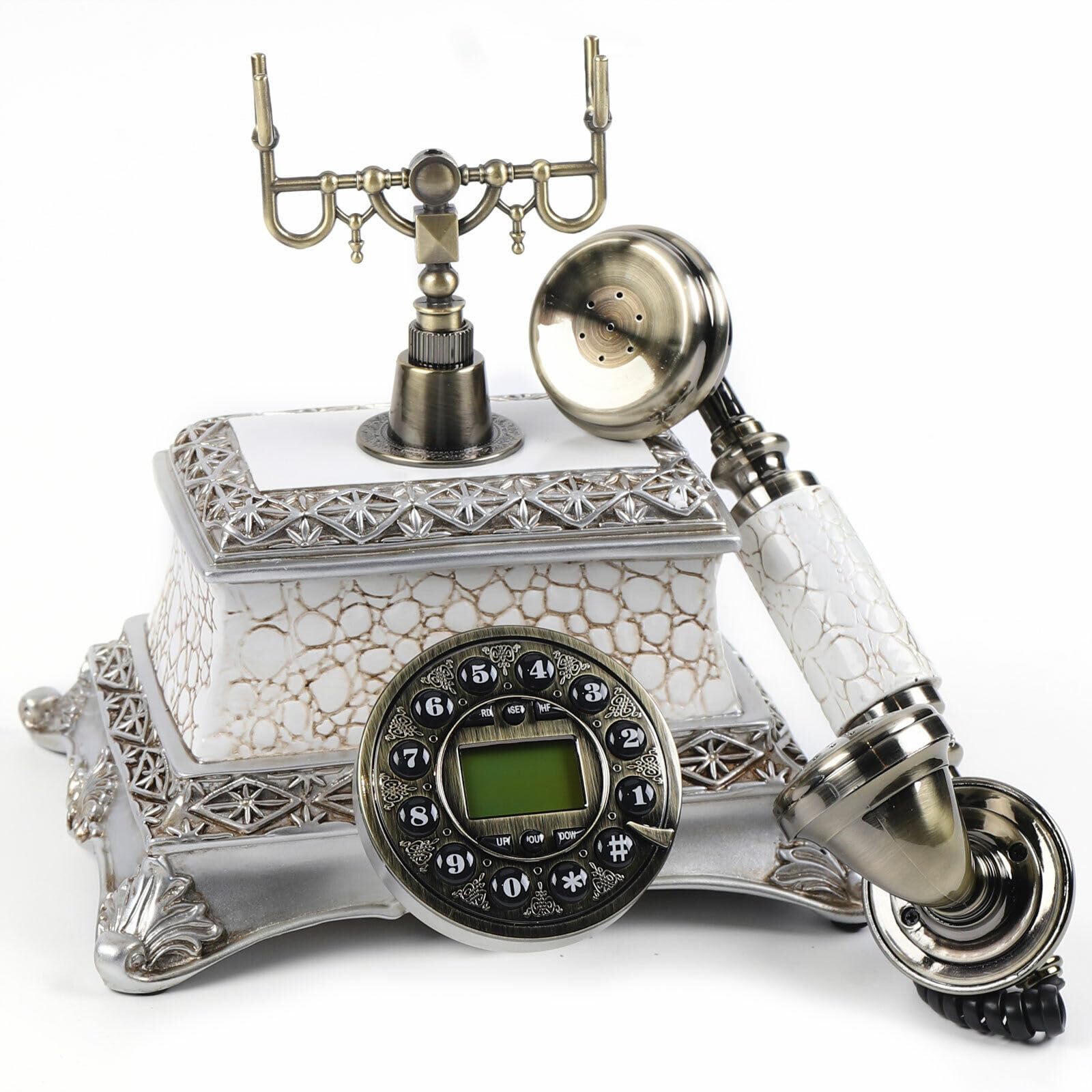 Telefono fisso retrò nostalgia telefono antico telefono da tavolo retrò classico telefono di casa antico telefono fisso telefono fisso per casa ufficio