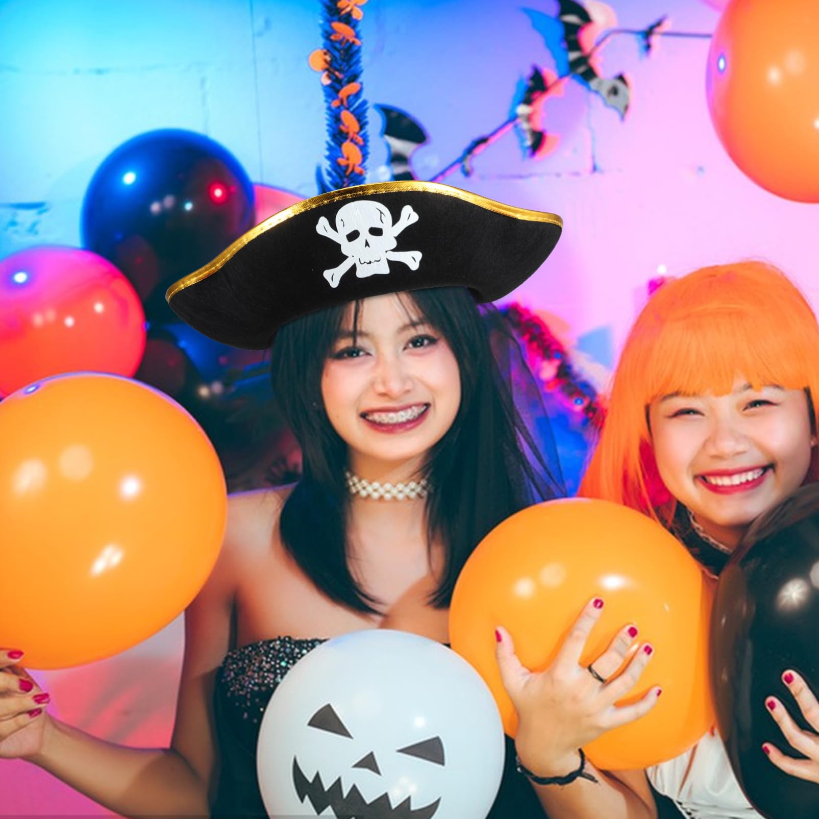 6 cappelli da pirata, per carnevale, per feste, cosplay, per feste e cosplay, per feste