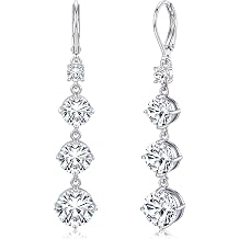 PATISORNA 925 Sterling Silver Long Dangle Earrings for Women Hypoallergenic