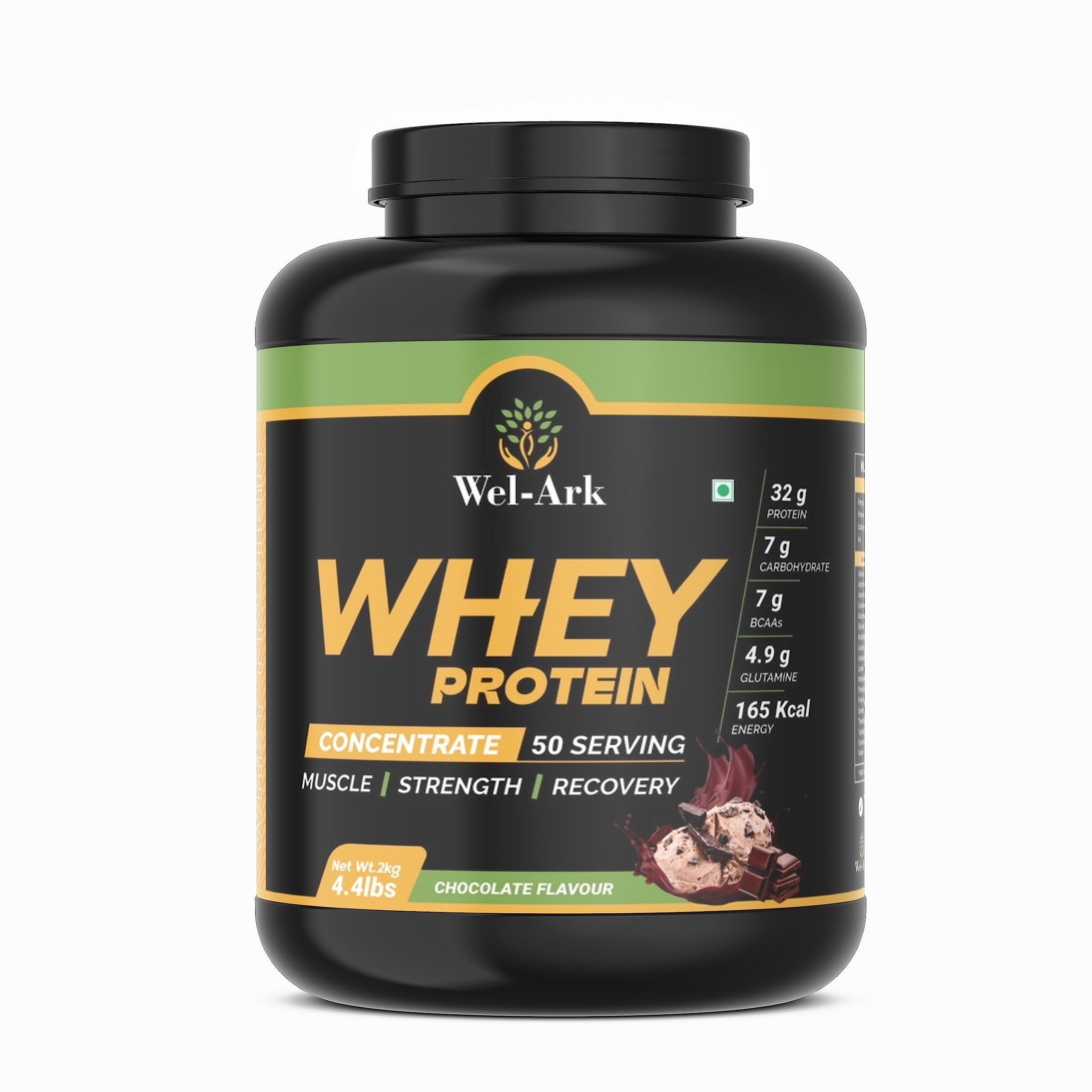 Wel-Ark Whey Protein 80% Concentrate for Men and Women 2kg (4.4 lbs) (Chocolate Flavour) (B0C7QB6X8H) Amazon Price History, Amazon Price Tracker