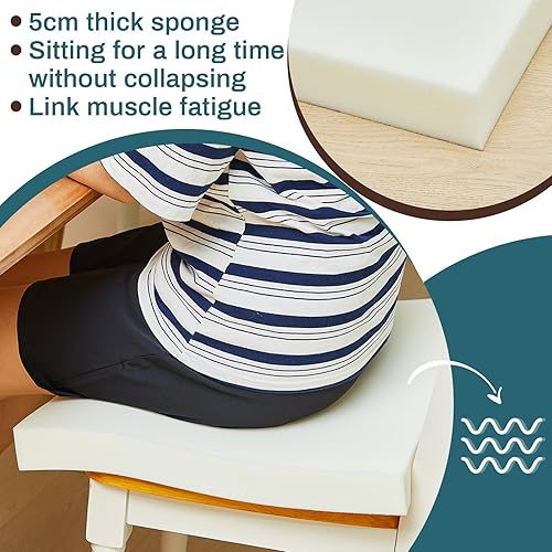 Vista 18 de Frienda 6 Pack 1" X 24" X 24" Upholstery High Density Foam Cushion White Square Seat Replacement Cushion or Commercial Use Stuffing Craft Foam Couch