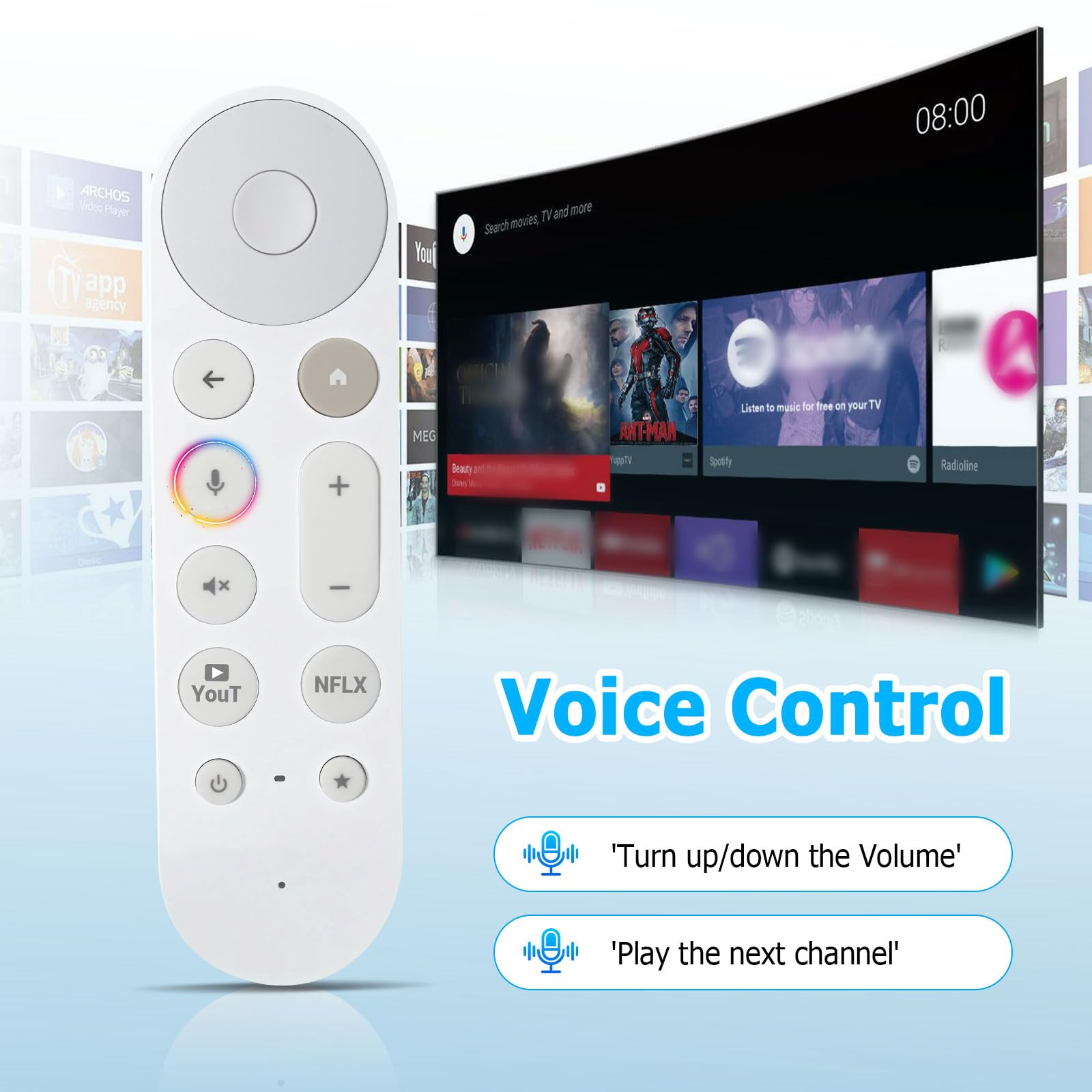 Amazon.com: LUIRSAY Replacement Remote for Google TV Streamer (4K