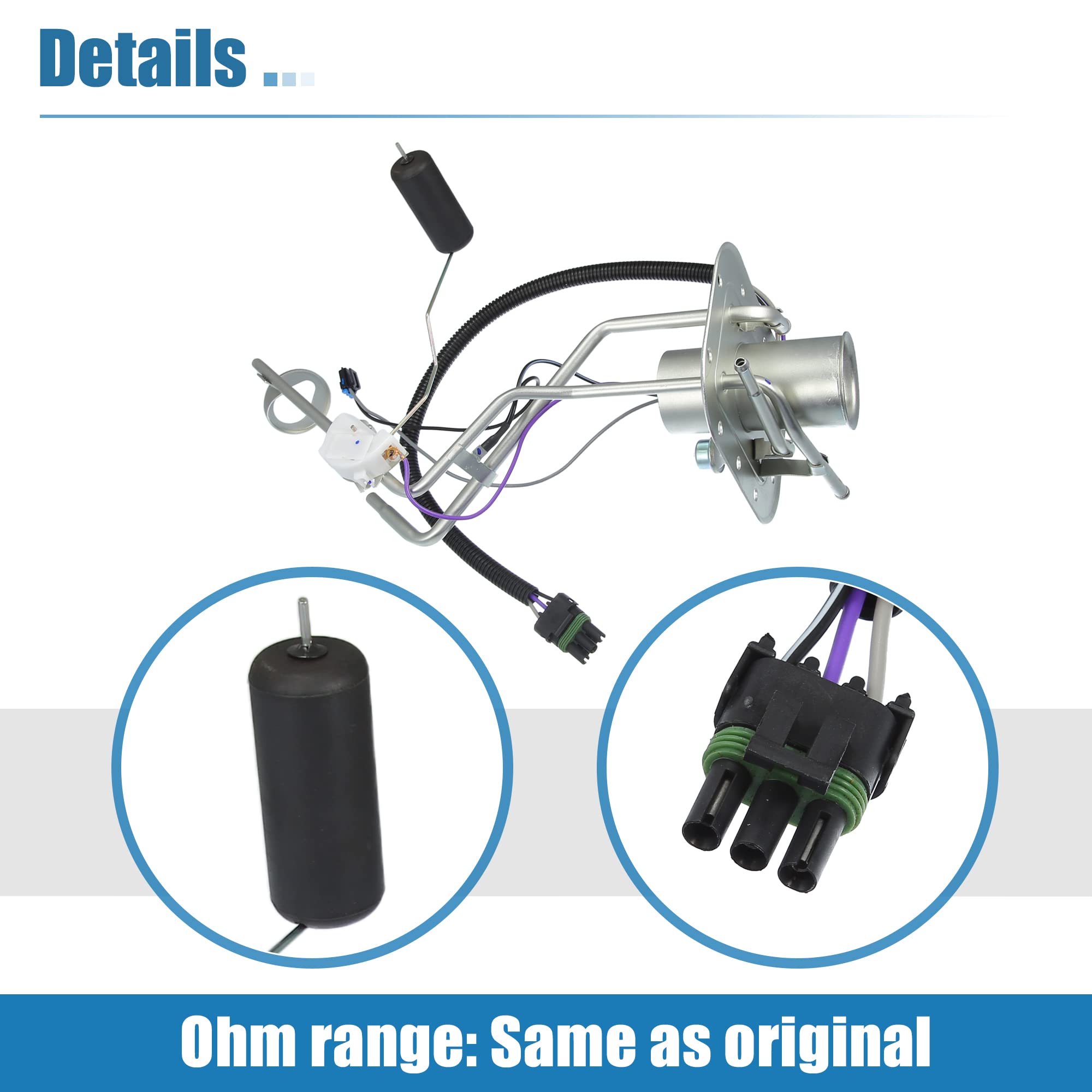 Amazon.com: X AUTOHAUX 25003533 Car Fuel Pump Sender Sending Unit  