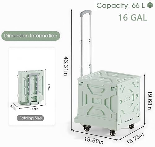 Miniatura 16 de VECELO Carro de archivos rodante con carpetas colgantes, organizador de archivos de escritorio móvil con ruedas con cerradura, archivador moderno