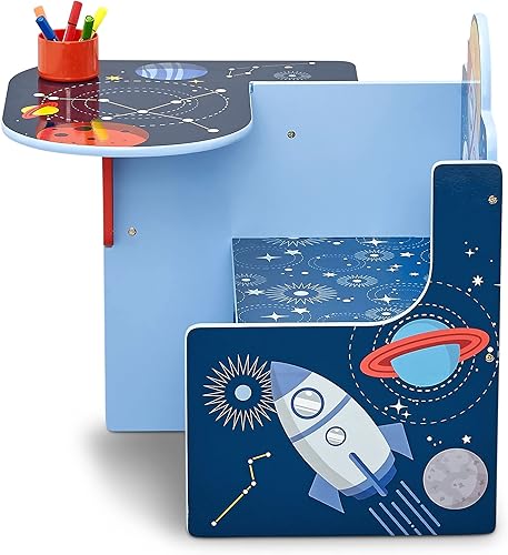 Miniatura 7 de Delta Children Space Adventures - Escritorio con silla y compartimento de almacenamiento, para artes y manualidades, merienda, educación en casa,