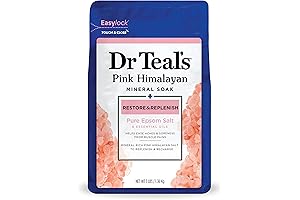 Dr Teal's Epsom Salt Soak for Recovery & Replenishment with Pink Himalayan Minerals