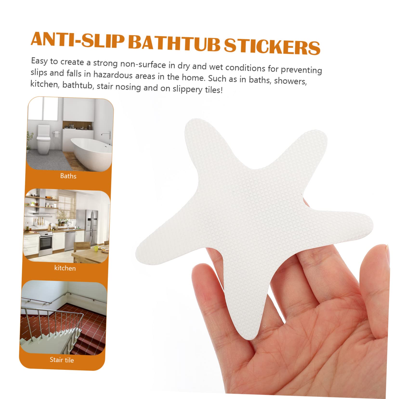 Alipis 72 Pegatinas Antideslizantes para Baño Pegatinas De Colores Pegatinas A Prueba De Agua Pegatinas Antideslizantes para Bañera Tiras De Seguridad Escalonadas Pegatinas para