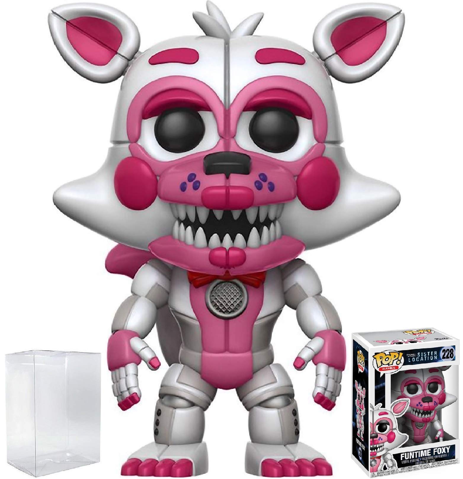 Funko Pop Games Five Nights At Freddy S Sister Location Funtime Foxy Vinyl Figure Bundled With Pop Box Protector Case Amazon Sg Toys