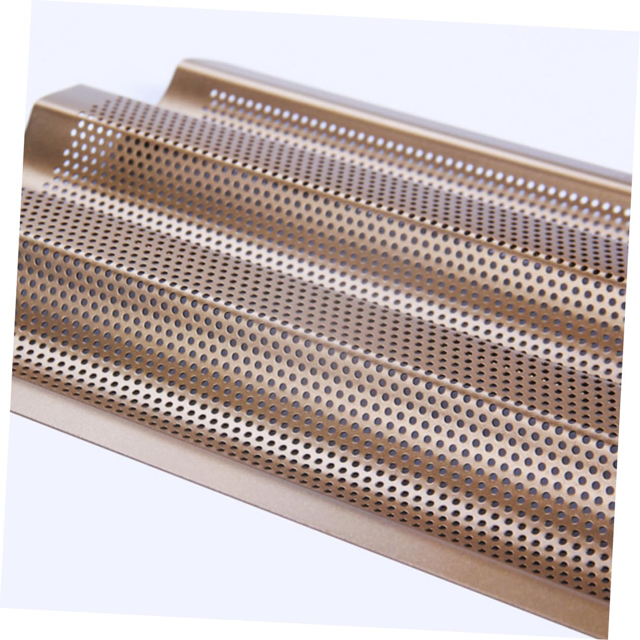 Molde para Pan Francés con Revestimiento Antiadherente Bandeja Perforada para Horno Pequeño Molde para Baguettes Accesorios para Hacer Pan
