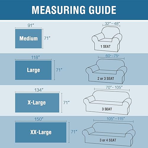 Miniatura 2 de H.VERSAILTEX Fundas para sofá de 3 cojines, fundas para sofá de sala de estar, funda de felpilla para perros para sofá modular en forma de L, futón