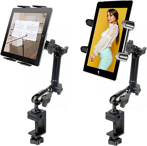 Miniatura 6 de ChargerCity Soporte de abrazadera para iPad Pro Air Mini Galaxy Surface Pro de 7 a 12 pulgadas (bueno para Uber Eat Doordash Postmate salso)