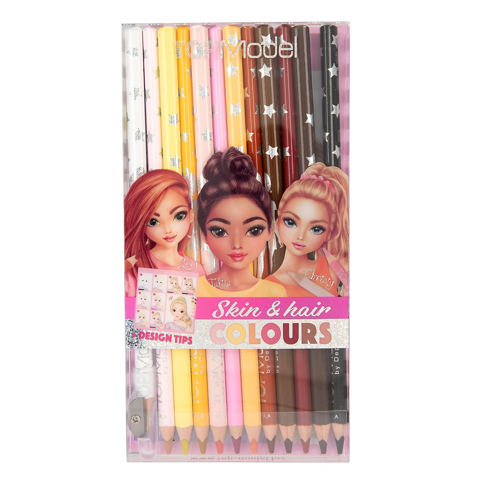 Depesche Topmodel Skin & Hair Colouring Pencil Set