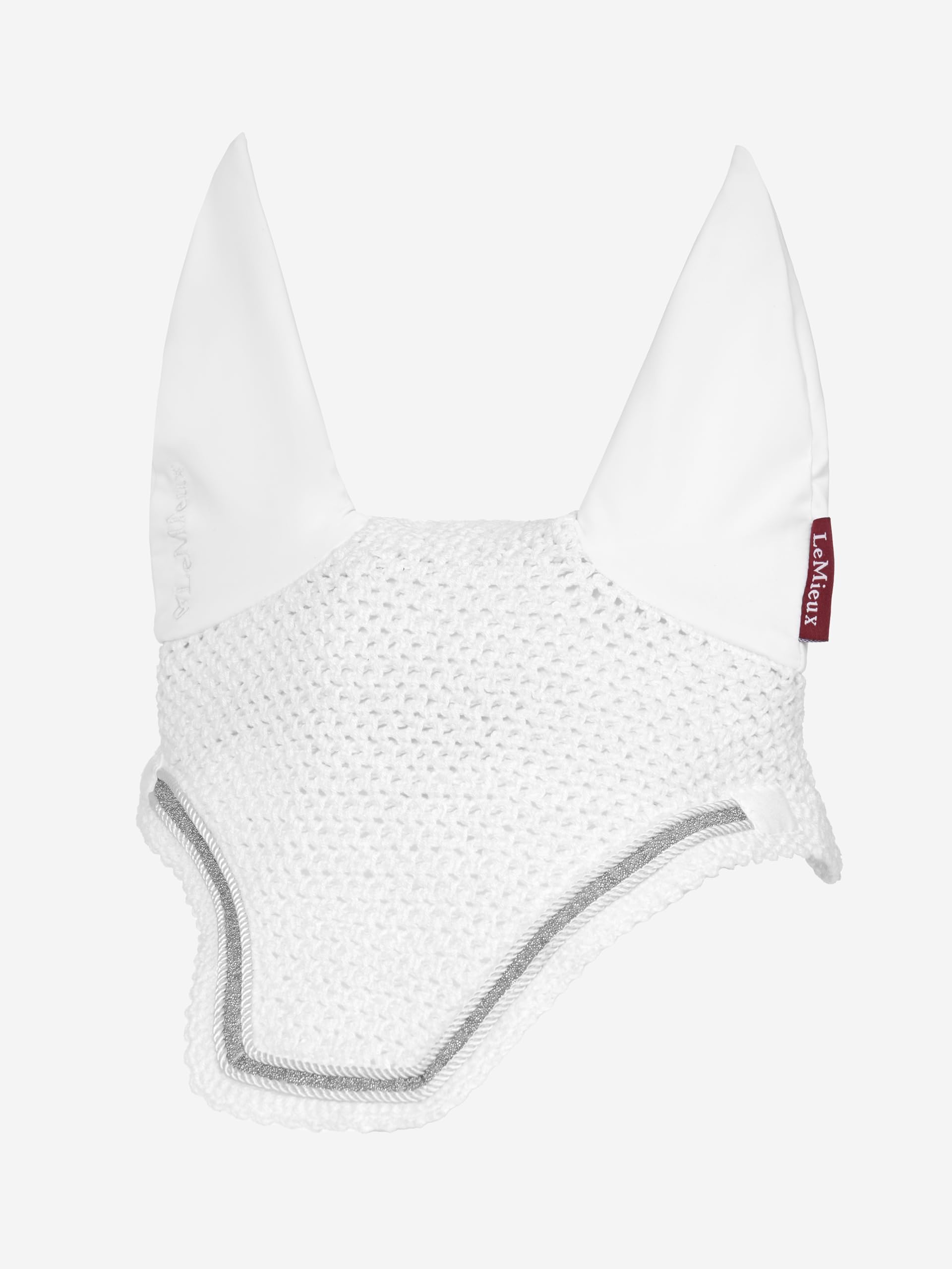 Cuffietta antimosche blanc Crystal bonnet cheval de prestige cob