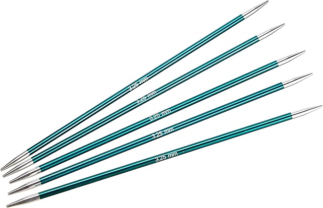 Knit Pro KP47006 Zing: Double Ended Knitting Pins: 15cm x 3.25mm, Green