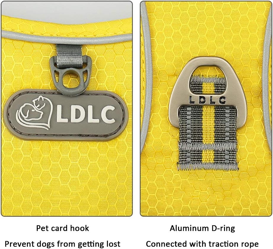 Dog Harness Adjustable Pet Harness Explosion-Proof Shock Absorption Comfortable Night Vision Reflective Traction Chest Strap A S (C X)