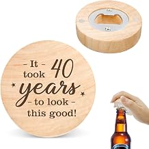40th Birthday Gifts Men,40 Year Old Birthday Gifts for Friend Dad Brother Uncle Husband Boyfriend in Their 40s Age 40 Bottle Opener Christmas Stocking Stuffers Kitchen Bar Home Decorations