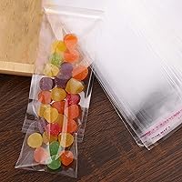 Vista 7 de Bolsas largas de celofán autoadhesivas de 2 x 8 pulgadas, 500 bolsas de polietileno OPP autoadhesivas de 2 mil para barras de pretzel, bolígrafo