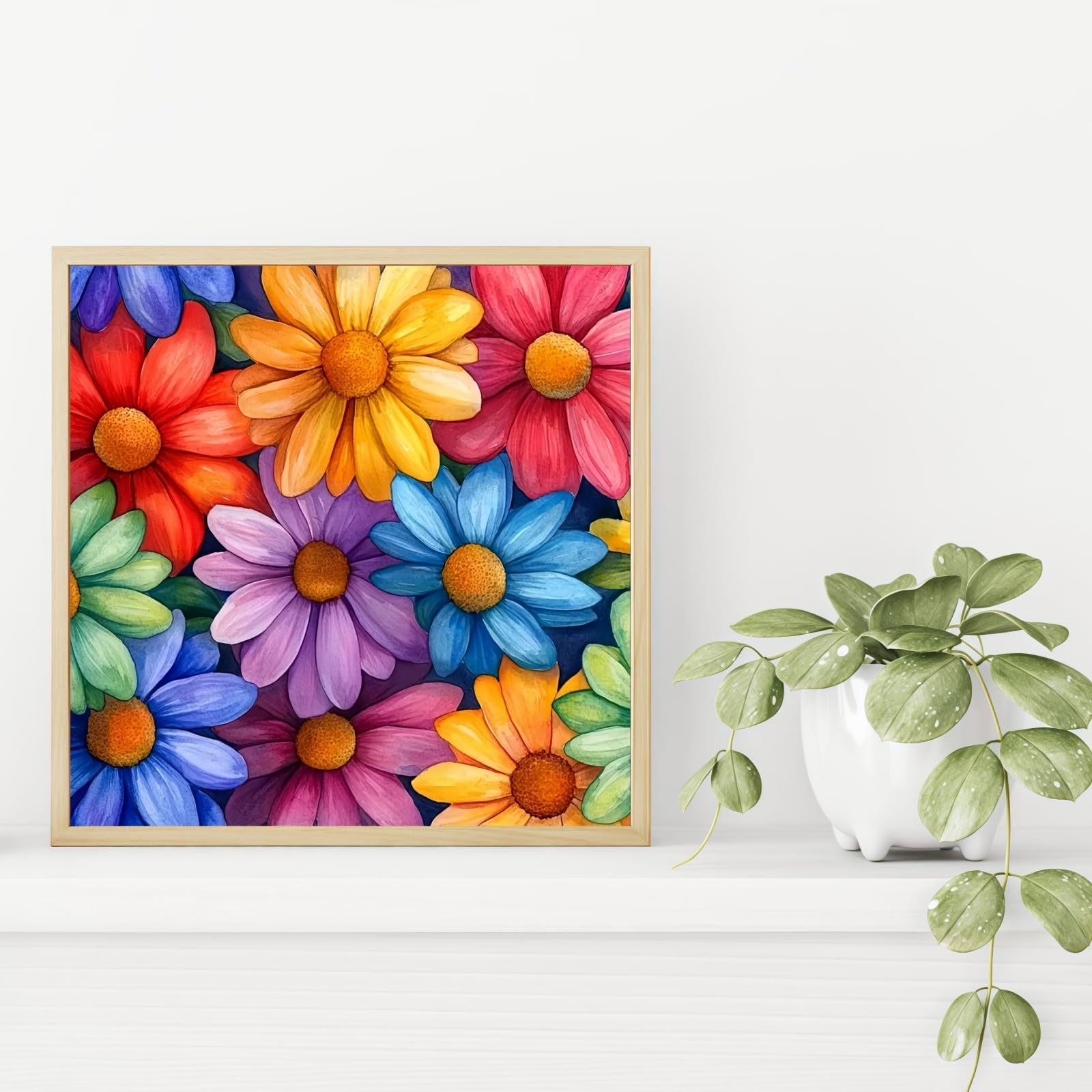 5D Diamond Art Kits - Floral Designs for Beginners -5