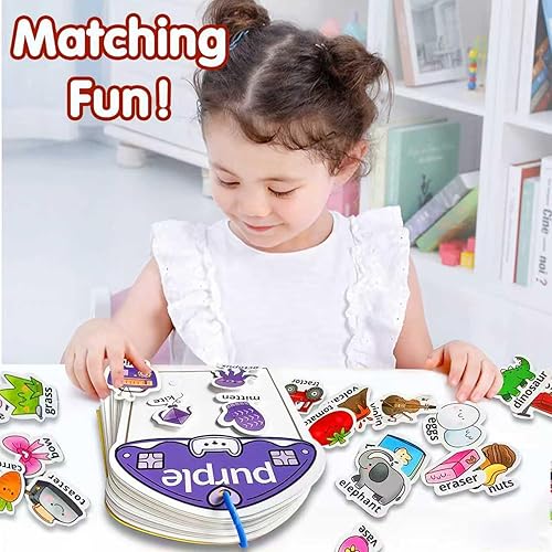 Miniatura 2 de Montessori Busy Book - Juguetes de clasificación de colores para niños pequeños de 3 a 5 años, juguetes educativos para autismo, actividades de