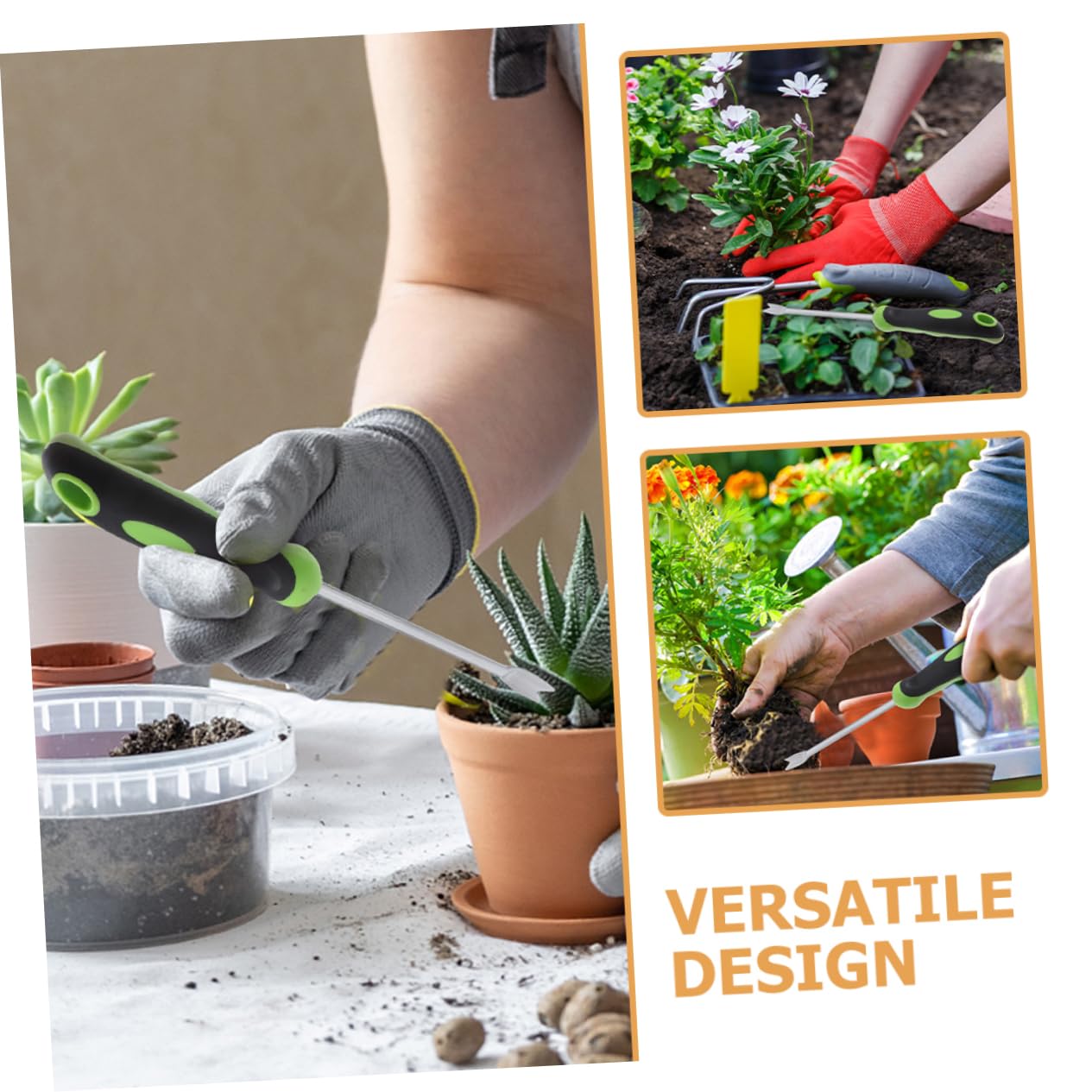 NUOBESTY 3 Pezzi di Strumenti per Diserbo Strumento per La Rimozione del Prato Sarchiatore Attrezzo per Diserbo Attrezzo per Giardinaggio Estrattore Sradicatore Rimozione Manuale