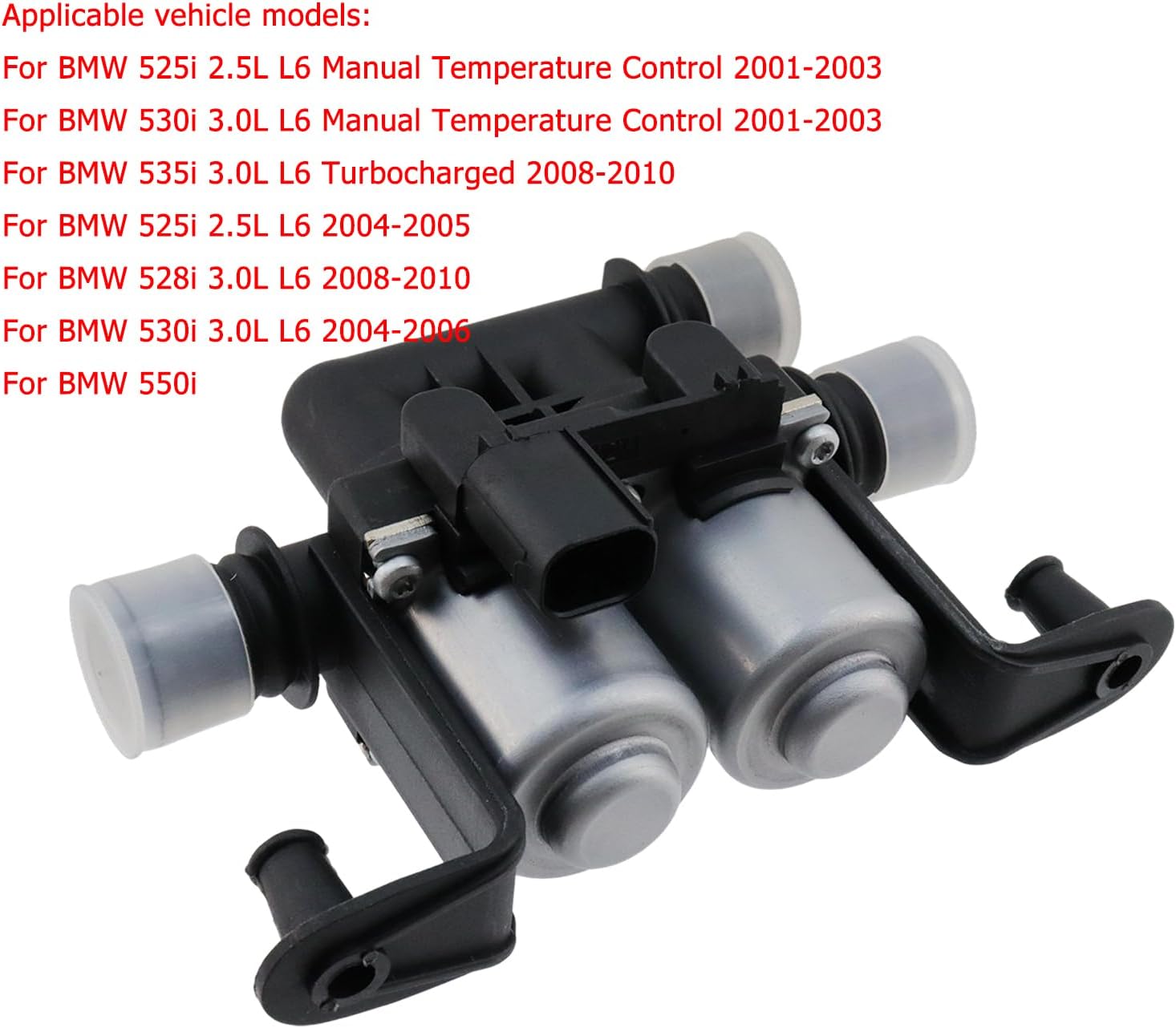 Crapyt Heater Control Valve, for 64128374995, for BMW 525i L6 Manual Temperature Control 2001-2003, 2004-2005, 528i 2008-2010, 530i Manual Temperature Control 2001-2003, 535i Turbocharged, 550i