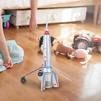Amazon.co.jp: ブリキのロケットおもちゃ、Ms378 ヴィンテージ